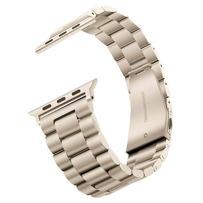 Apple Watch 38mm Zore Band-04 Metal Kordon Starlight