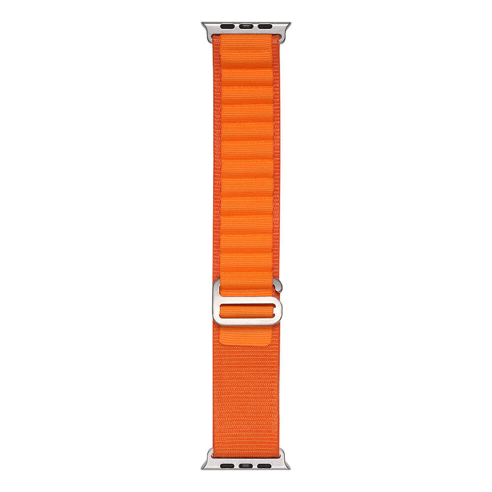 Apple Watch 38mm Zore Band-74 Hasır Kordon Turuncu