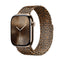 Apple Watch 38mm Zore KRD-01 Leopar Desenli Metal Kordon Rose Gold-Leopar