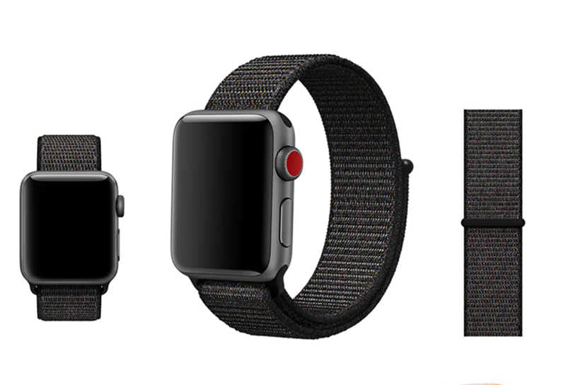 Apple Watch 38mm Zore KRD-03 Hasır Kordon Pembe
