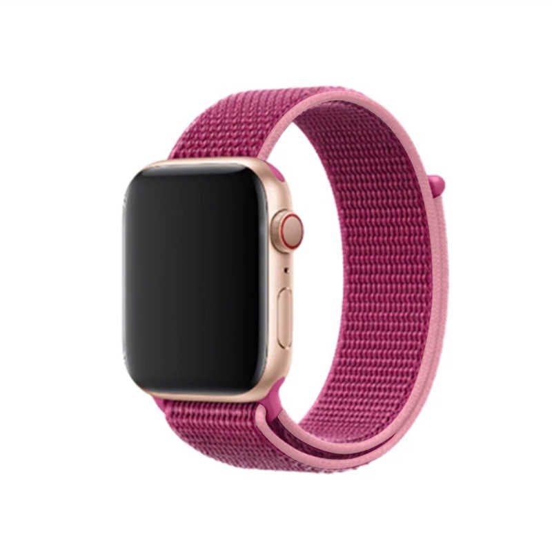 Apple Watch 38mm Zore KRD-03 Hasır Kordon Pembe