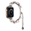 Apple Watch 38mm Zore KRD-115 Renkli Taş Tasarımlı Kordon Rose Pembe
