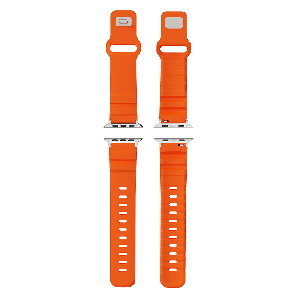 Apple Watch 38mm Zore KRD-143 Silikon Kordon Turuncu