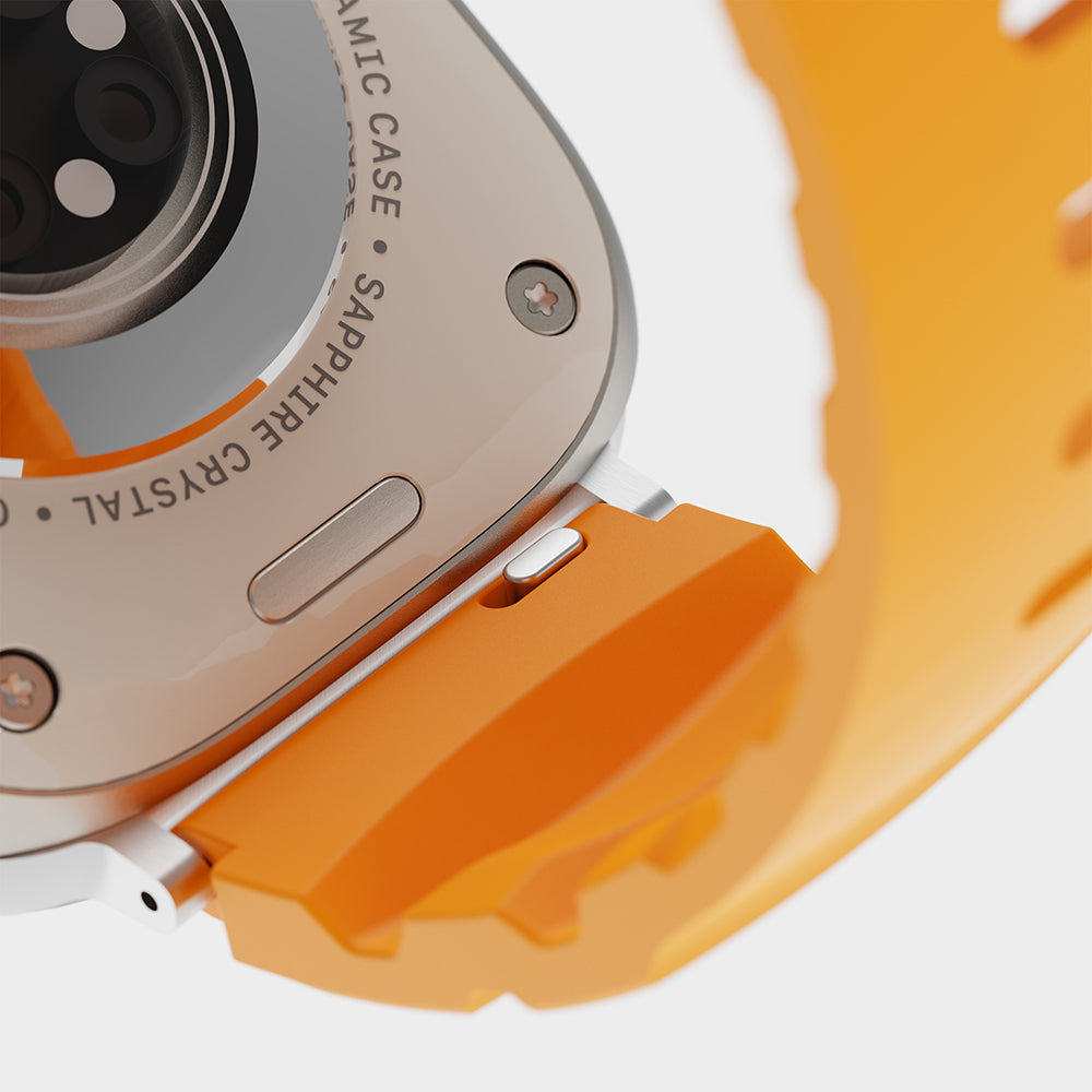 Apple Watch 38mm Zore KRD-143 Silikon Kordon Turuncu