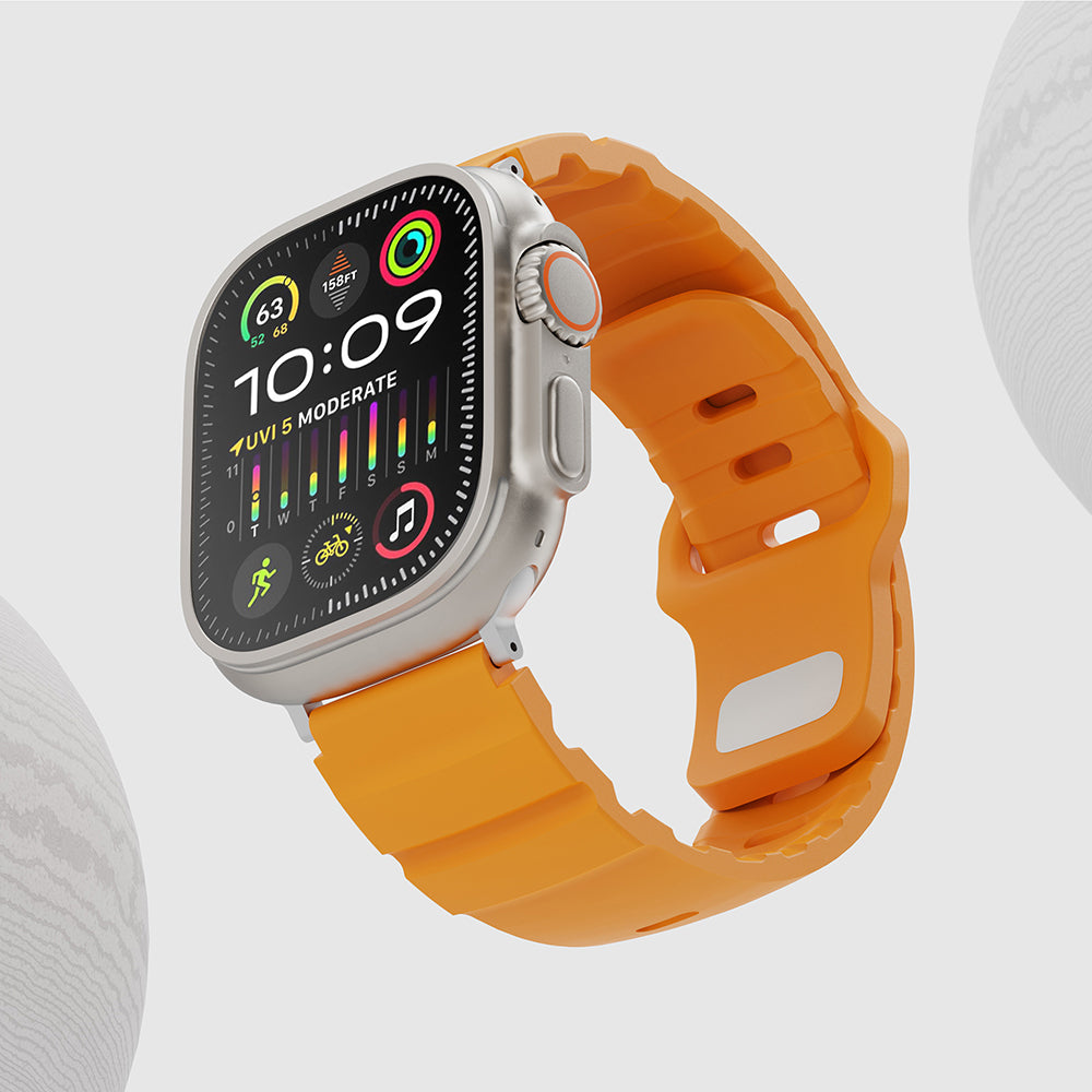 Apple Watch 38mm Zore KRD-143 Silikon Kordon Sarı