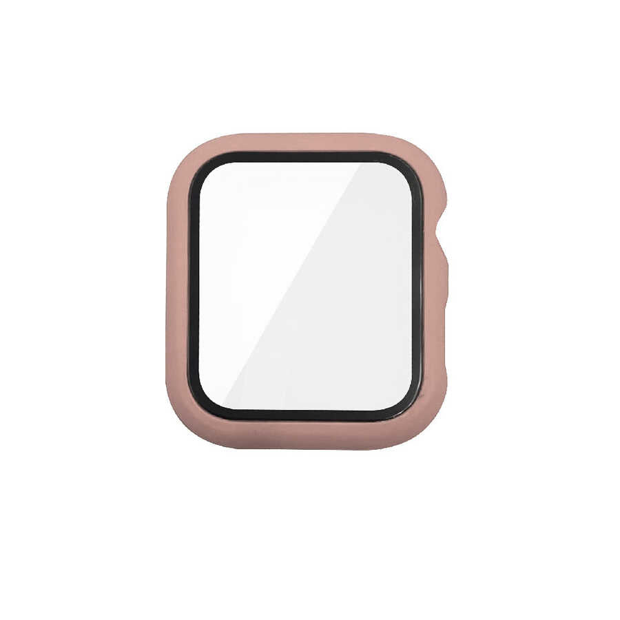 Apple Watch 38mm Zore Watch Gard 07 Sert PC Koruyucu Pembe