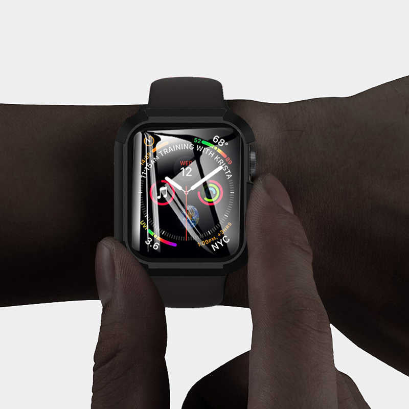 Apple Watch 38mm Zore Watch Gard Ekran Koruyucu Siyah