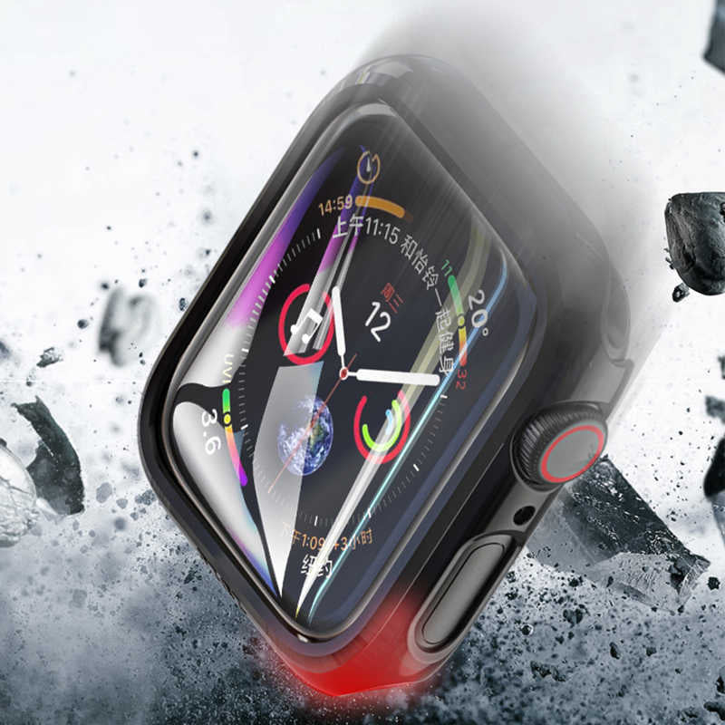 Apple Watch 38mm Zore Watch Gard Ekran Koruyucu Siyah