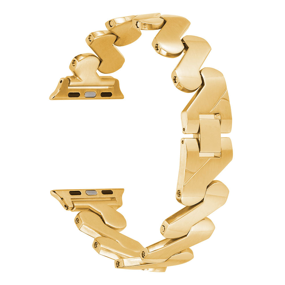 Apple Watch 40mm Kordon KRD-80 Metal Strap Kayış Starlight