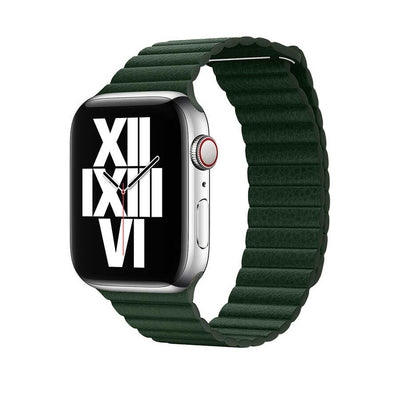 Apple Watch 40mm KRD-09 Deri Lop Kordon Mavi