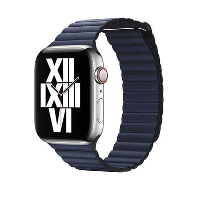 Apple Watch 40mm KRD-09 Deri Lop Kordon Lacivert