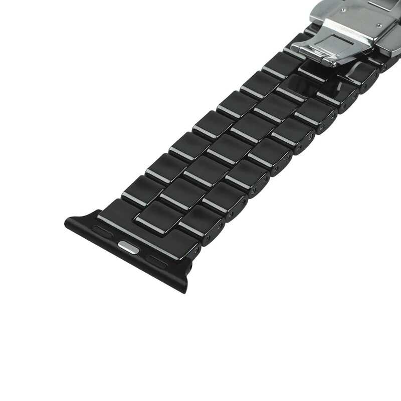 Apple Watch 40mm KRD-15 Metal Kordon Beyaz
