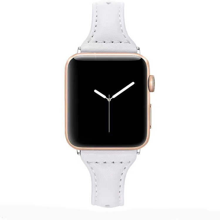 Apple Watch 40mm KRD-28 Deri Kordon Beyaz