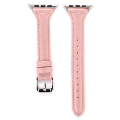 Apple Watch 40mm KRD-28 Deri Kordon Pembe