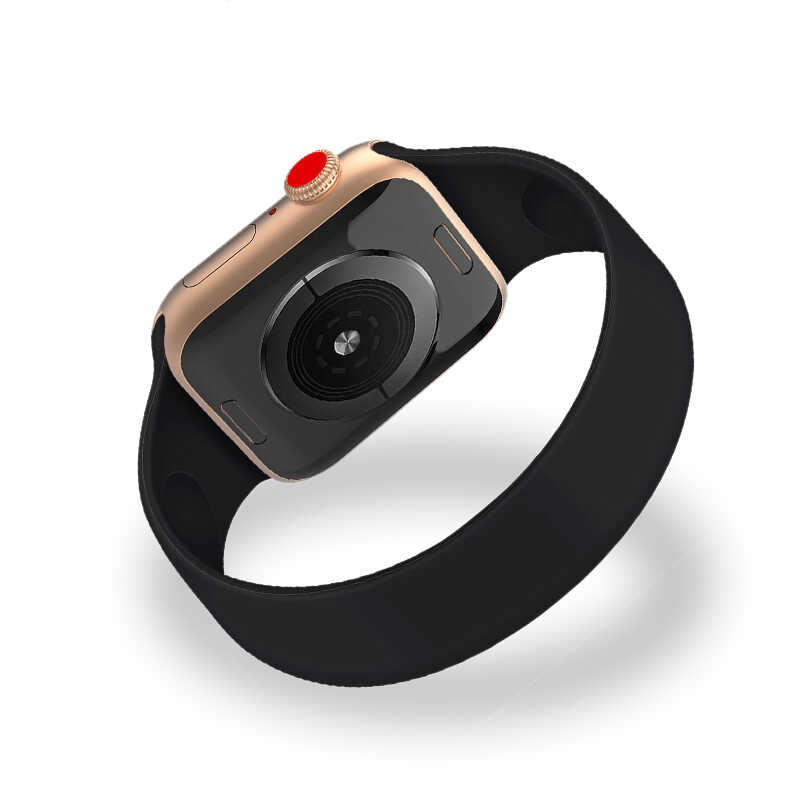 Apple Watch 40mm KRD-31 Solo Loop Large Kordon Siyah