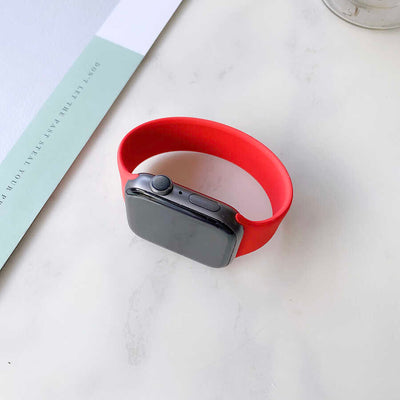 Apple Watch 40mm KRD-31 Solo Loop Small Kordon Kırmızı