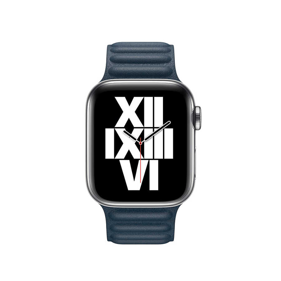 Apple Watch 40mm KRD-34 Deri Kordon Lacivert