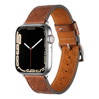 Apple Watch 40mm KRD-76 PU Deri Kordon Strap Kayış Koyu Yeşil