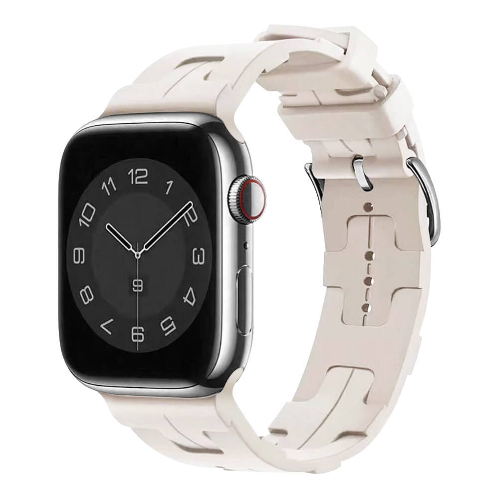 Apple Watch 40mm KRD-92 Silikon Kordon Starlight