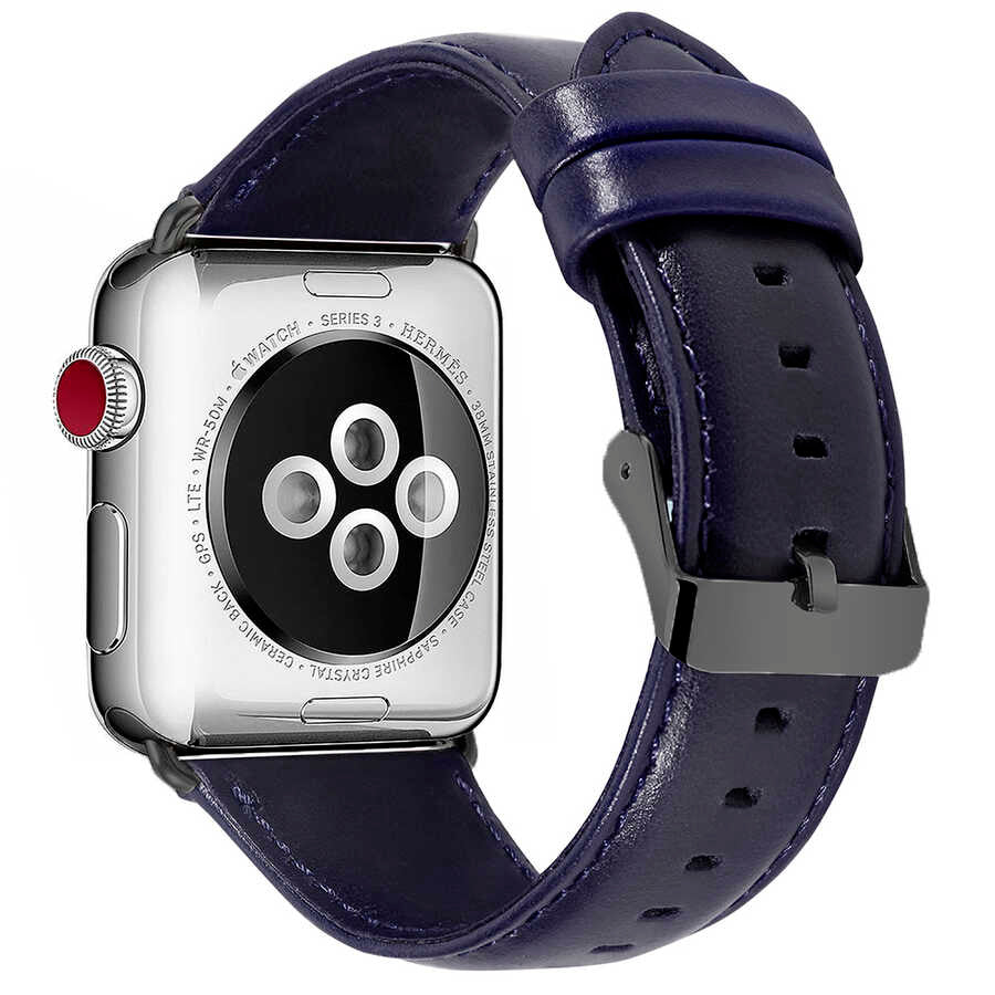 Apple Watch 40mm Luxury Leather Deri Kordon NO3