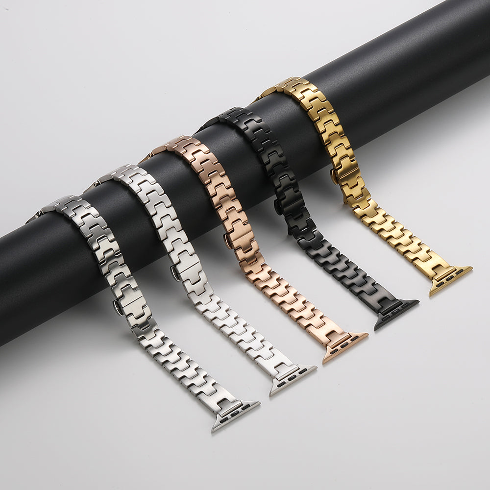 Apple Watch 40mm Zore KRD-150 Metal Kordon Gümüş