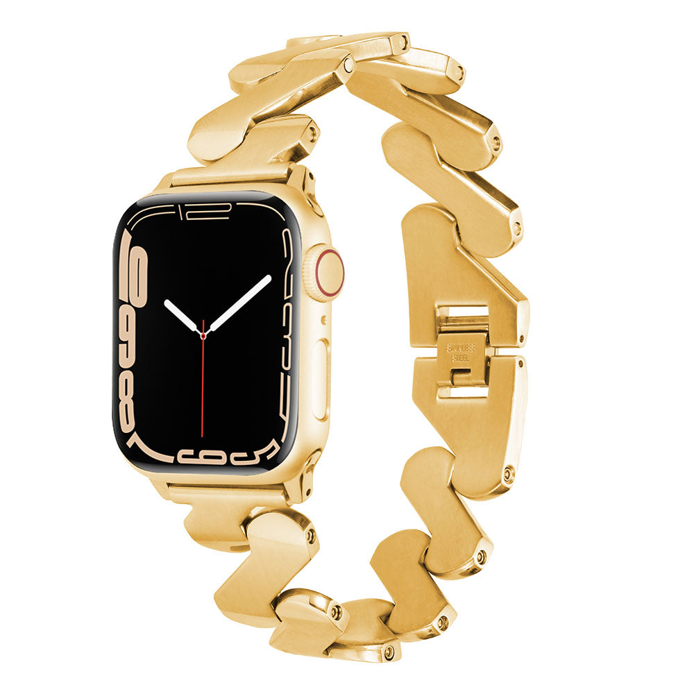 Apple Watch 42mm Kordon KRD-80 Metal Strap Kayış Rose Gold