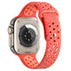 Apple Watch 42mm Kordon Yeni Seri 2023 KRD-02 Silikon Strap Kayış Turuncu