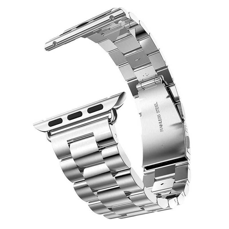 Apple Watch 42mm KRD-04 Metal Kordon Gümüş