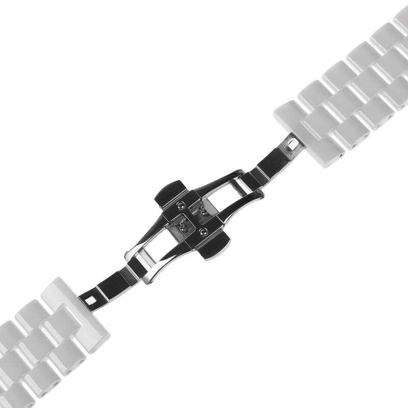 Apple Watch 42mm KRD-15 Metal Kordon Beyaz