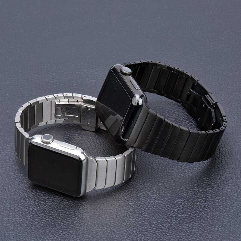 Apple Watch 42mm KRD-16 Seramik Kordon Siyah