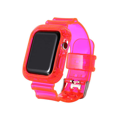 Apple Watch 42mm KRD-27 Silikon Kordon Pembe