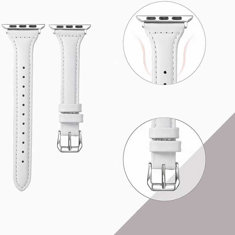Apple Watch 42mm KRD-28 Deri Kordon Siyah