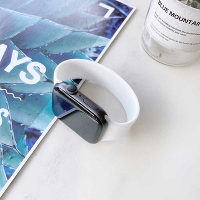 Apple Watch 42mm KRD-31 Solo Loop Large Kordon Beyaz