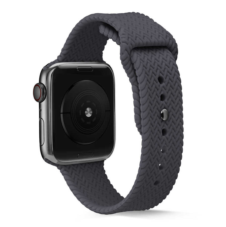 Apple Watch 42mm KRD-37 Silikon Kordon Lacivert