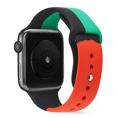 Apple Watch 42mm KRD-39 Silikon Kordon Siyah