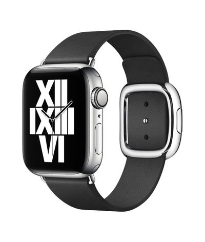 Apple Watch 42mm KRD-42 Deri Kordon Siyah