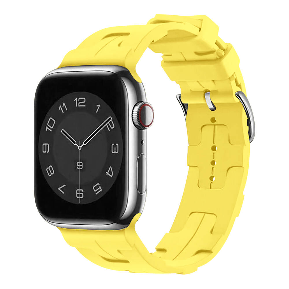 Apple Watch 42mm KRD-92 Silikon Kordon Sarı