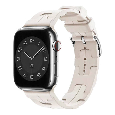 Apple Watch 42mm KRD-92 Silikon Kordon Starlight