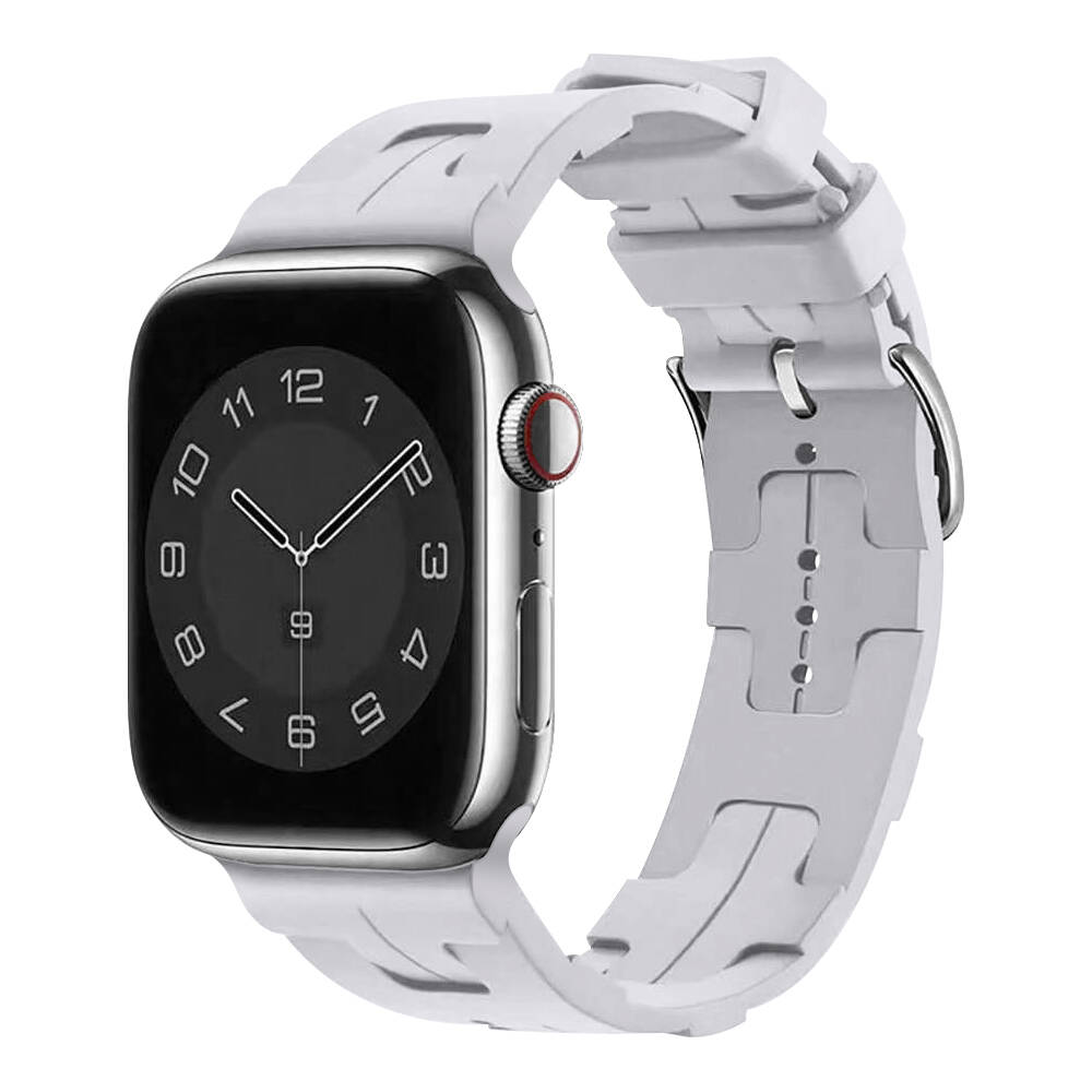 Apple Watch 42mm KRD-92 Silikon Kordon Mavi Açık