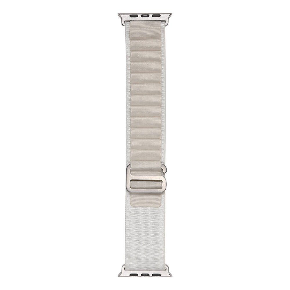 Apple Watch 42mm Zore Band-74 Hasır Kordon Starlight