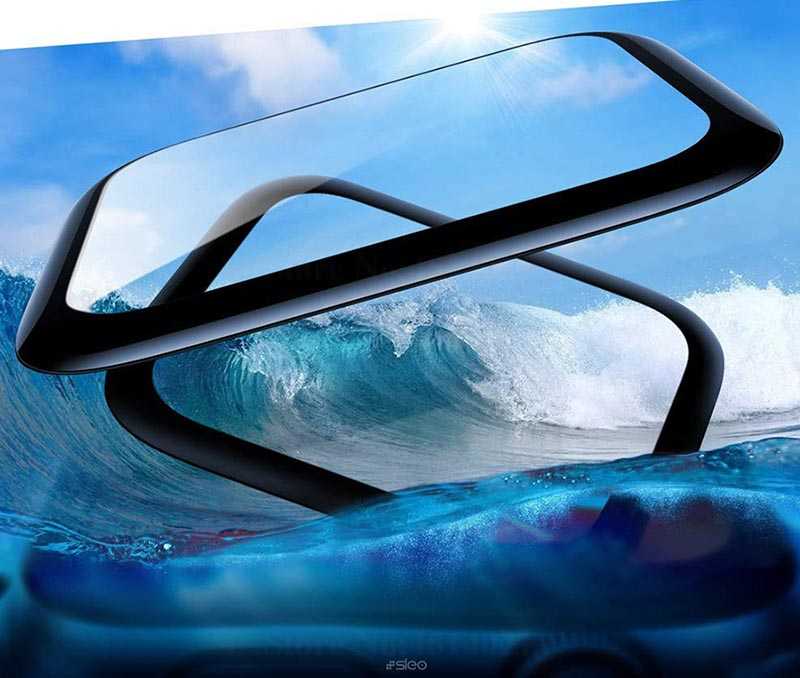 Apple Watch 42mm Zore Full Yapışkanlı Cam Ekran Koruyucu Siyah