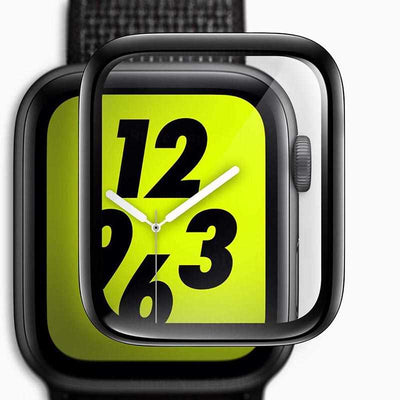 Apple Watch 42mm Zore Full Yapışkanlı Cam Ekran Koruyucu Siyah