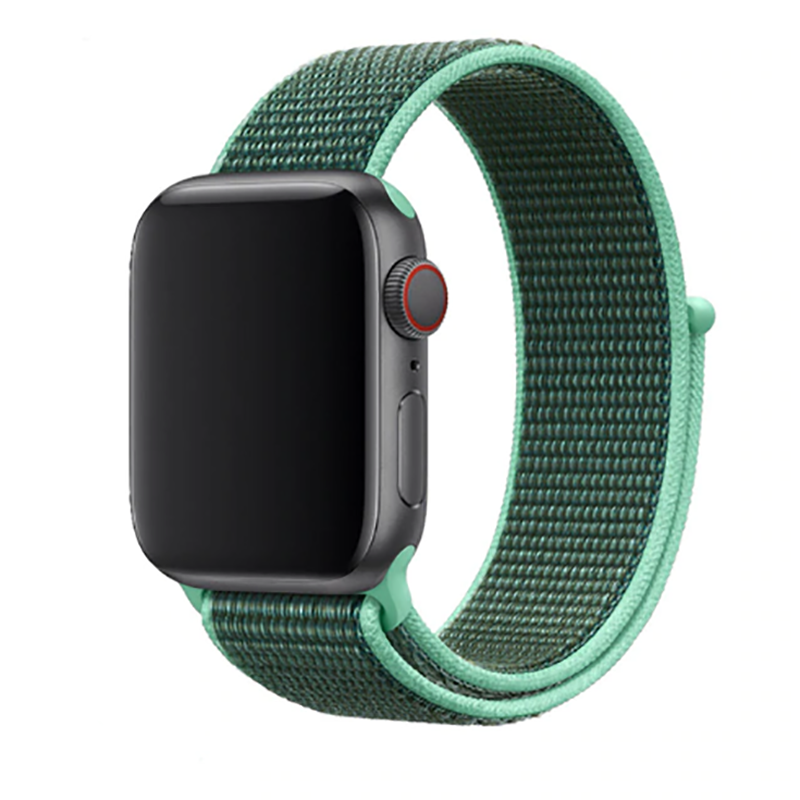 Apple Watch 42mm Zore KRD-03 Hasır Kordon Midnight Blue-Black