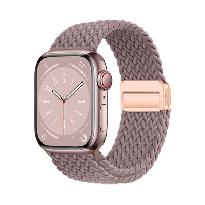 Apple Watch 42mm Zore KRD-134 Örgü Tasarımlı Hasır Kordon Strap Kayış Starlight