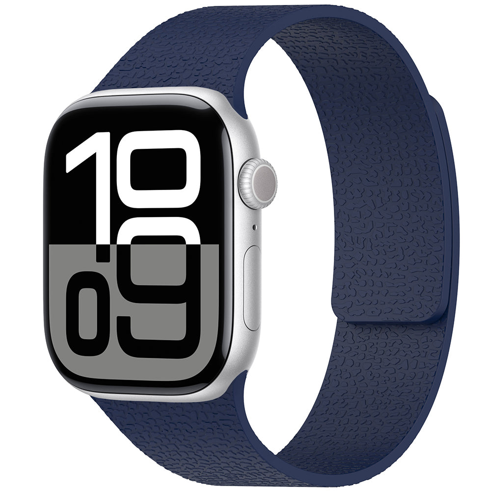 Apple Watch 42mm Zore KRD-136 Kabartma Desenli Silikon Kordon Açık Yeşil