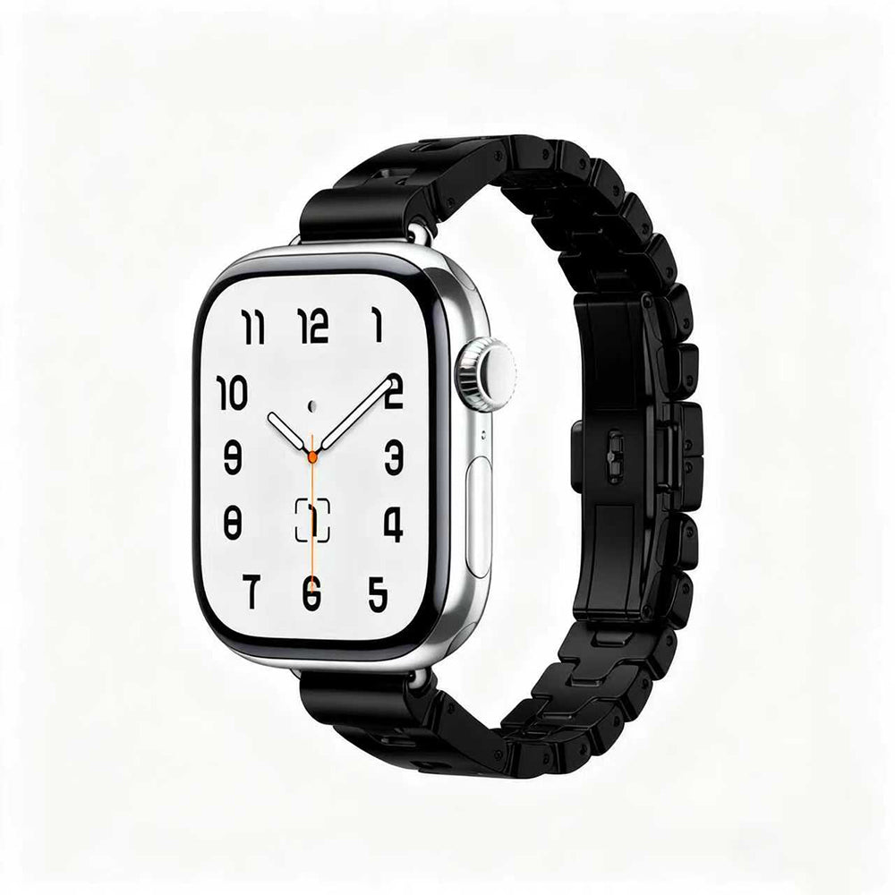 Apple Watch 42mm Zore KRD-150 Metal Kordon Siyah