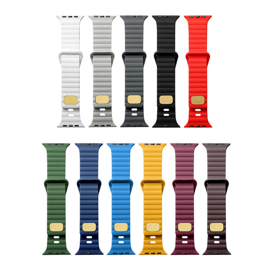 Apple Watch 42mm Zore KRD-73 Silikon Kordon Beyaz