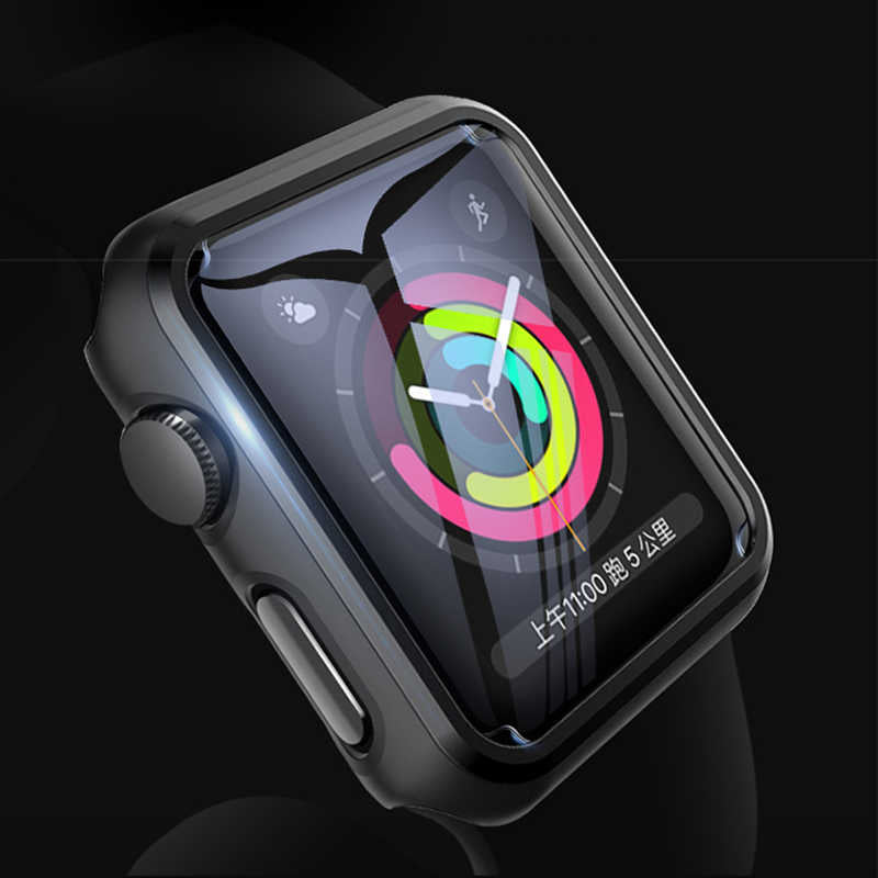 Apple Watch 42mm Zore Watch Gard Ekran Koruyucu Siyah