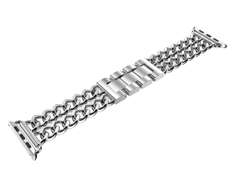 Apple Watch 44mm Cowboy Metal Kordon Gümüş