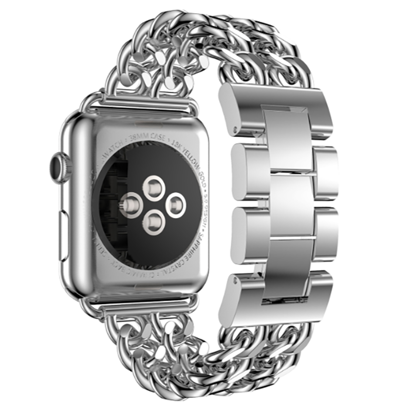 Apple Watch 44mm Cowboy Metal Kordon Gümüş